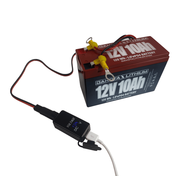 USB Phone Charger, Voltmeter, & Terminal Adapter Wiring Kit